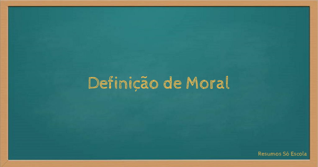 Definição de Moral